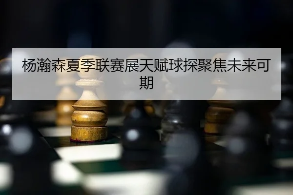 杨瀚森夏季联赛展天赋球探聚焦未来可期